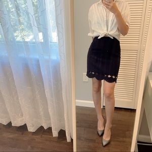 Club Monaco Atrina Scallop Skirt, 00